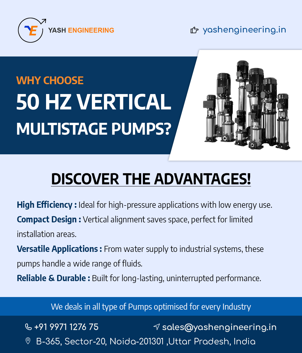 50 Hz Vertical Multistage Pumps